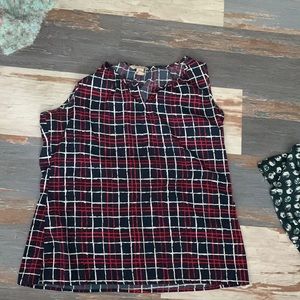 Red white and blue banana republic, blouse  size L